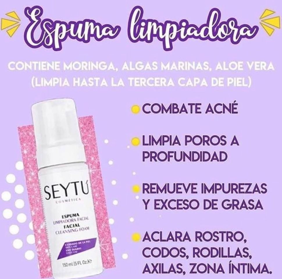 Producto Espuma limpiadora facial