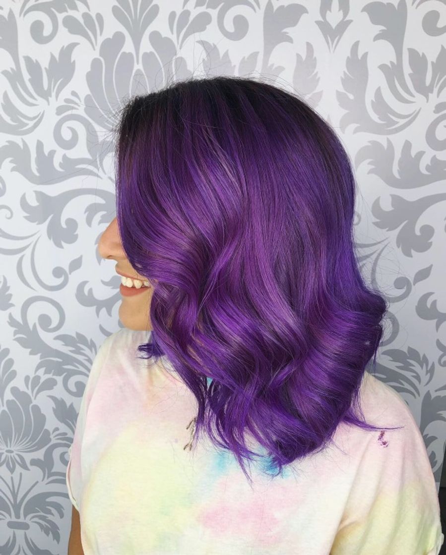 Fashion Purple 💜 hair look 