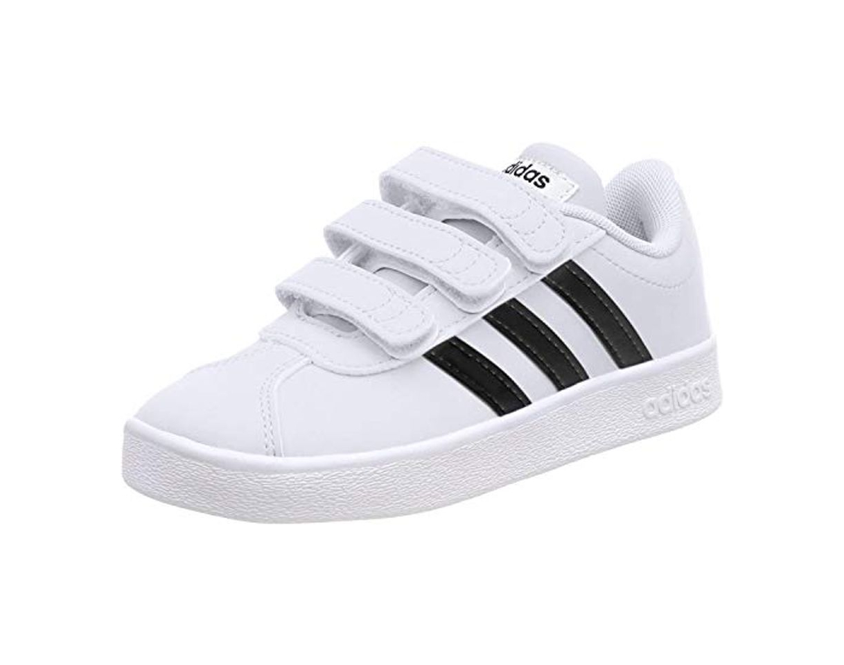 Social adidas VL Court 2.0 CMF C, Zapatillas de Tenis Unisex Niños, Blanco
