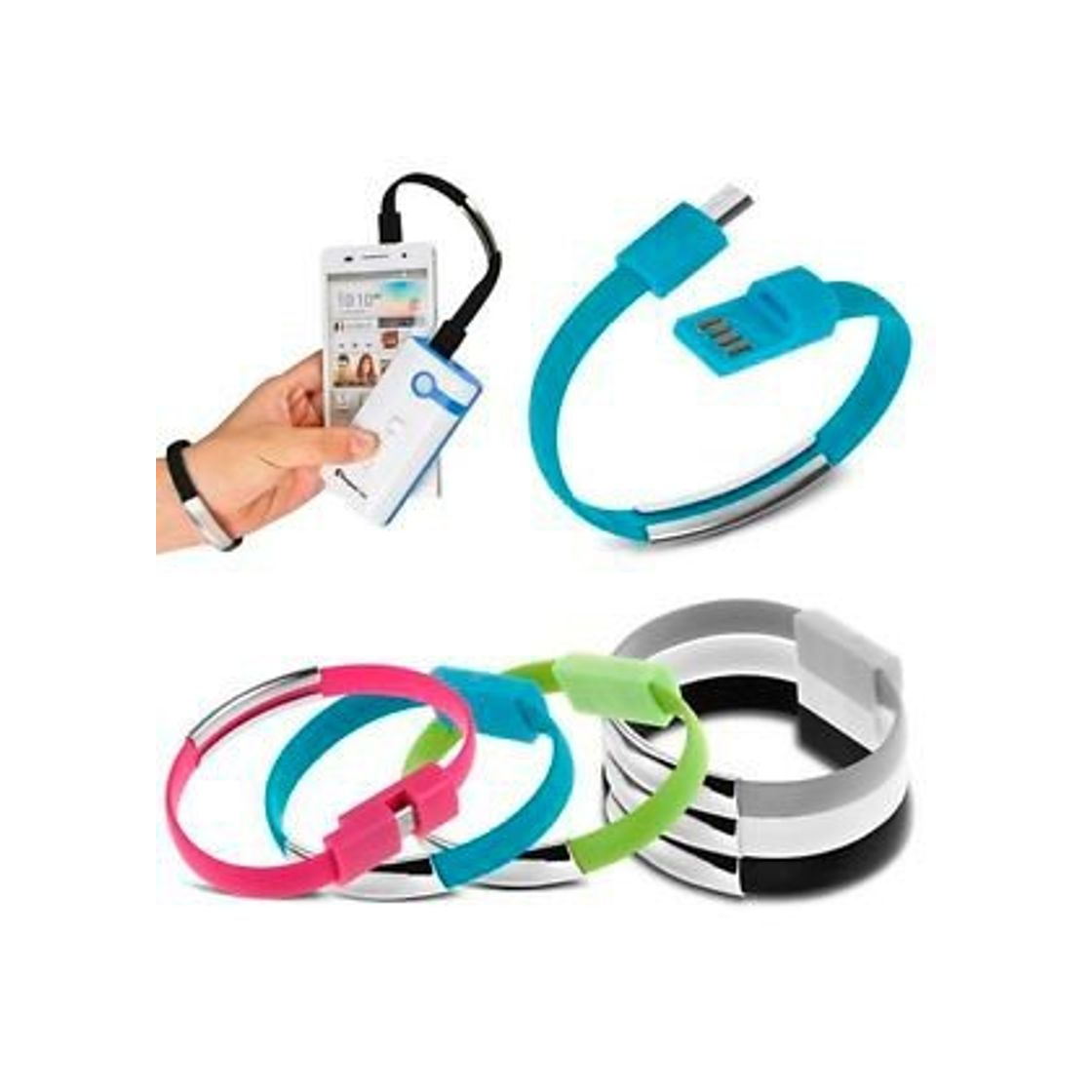 Producto DISOK - Pulsera Micro USB Datos para Cargar Teléfonos