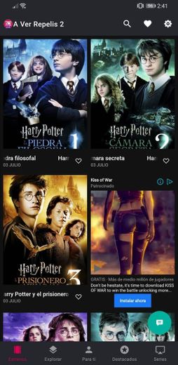 Aplicación para ver películas gratis