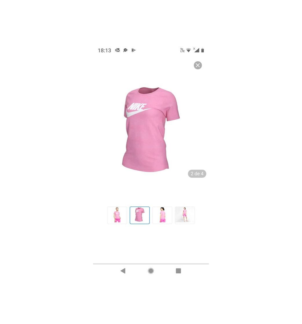 Fashion Playera Deportiva Nike Sportswear Essential color Rosa 3352192