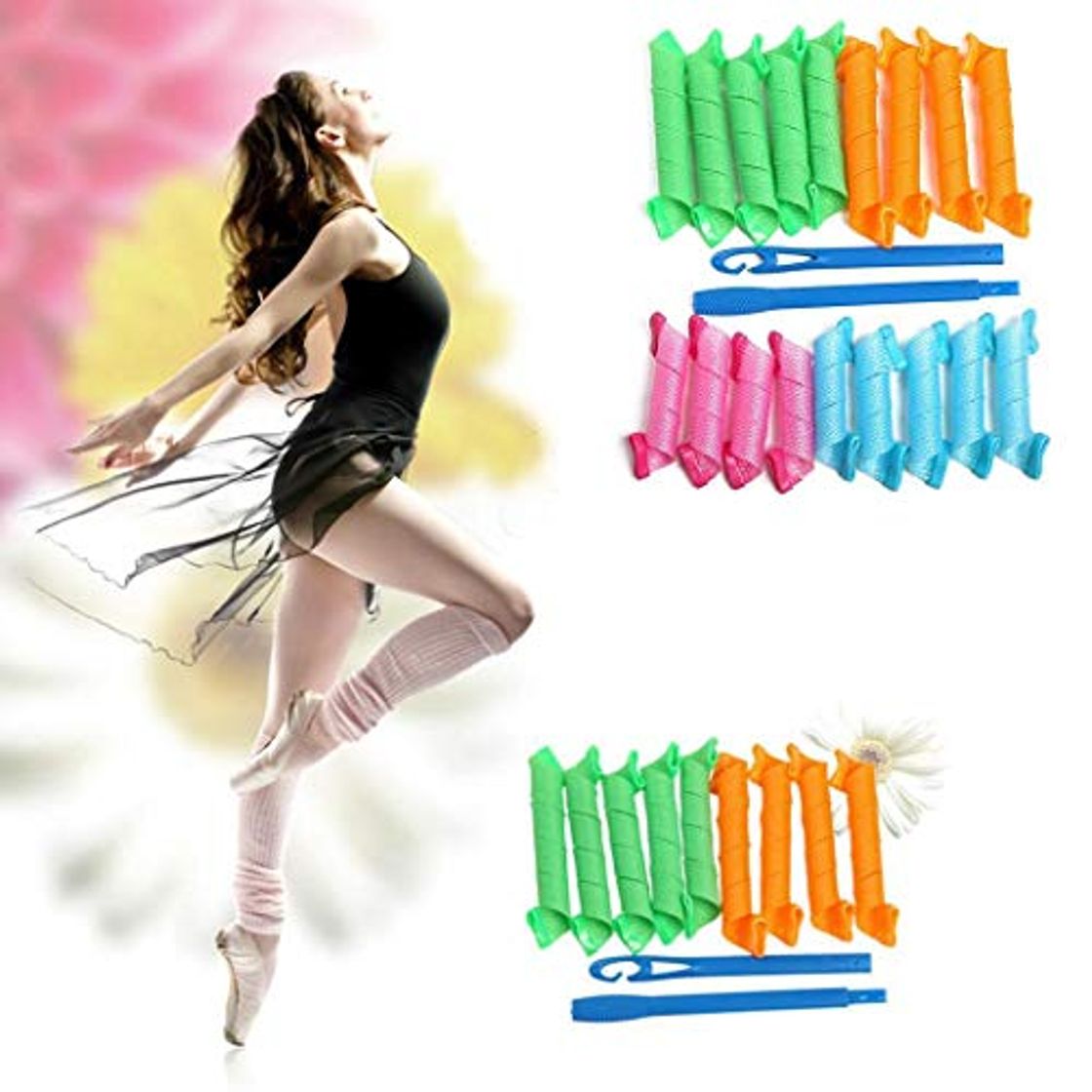 Moda Kisshes 18Pcs DIY Hair Styling Curler