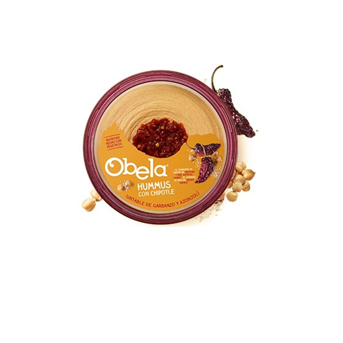 Productos Hummus Obela con chipotle