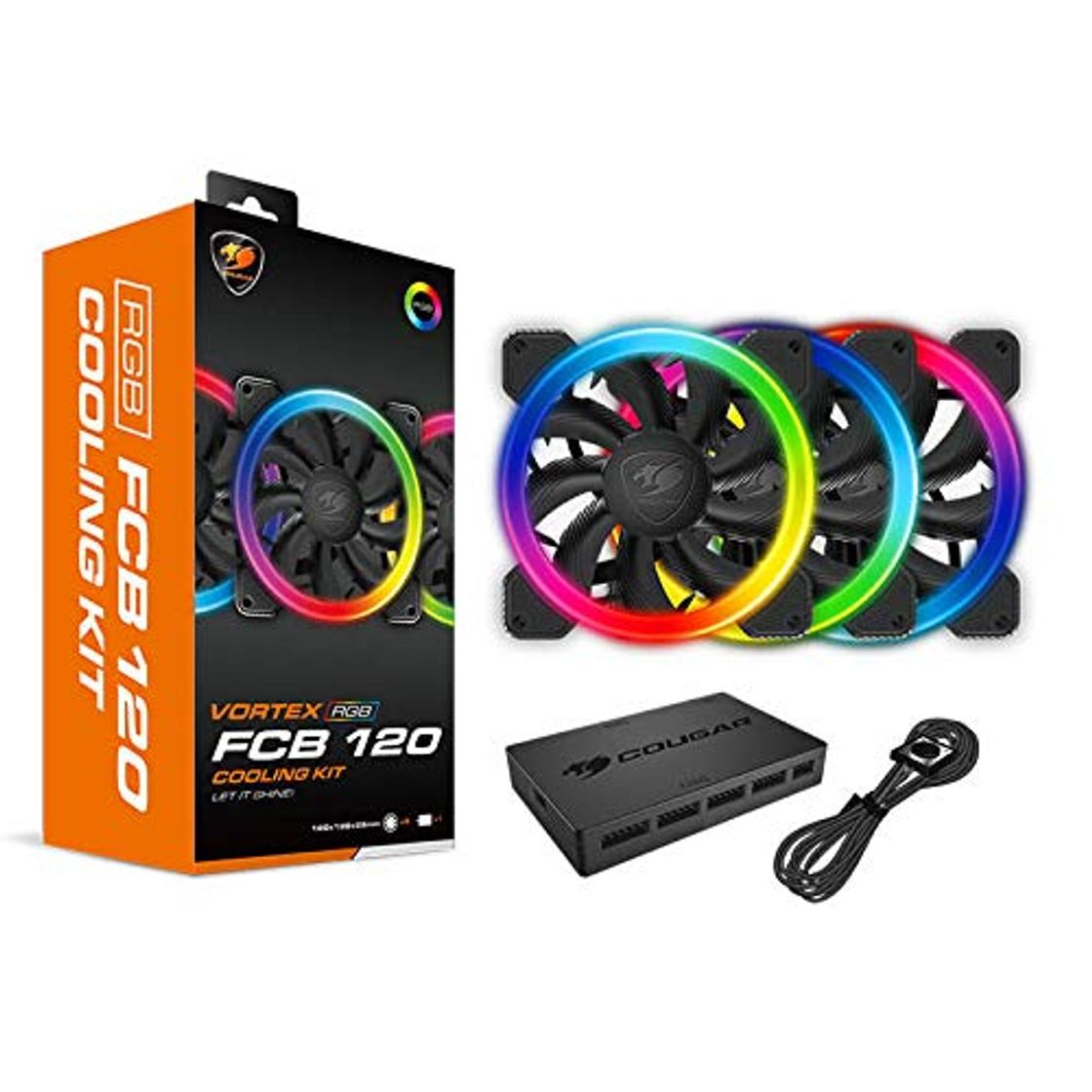 Productos Cougar Gaming - Kit de refrigeración FCB RGB con 3 Ventiladores