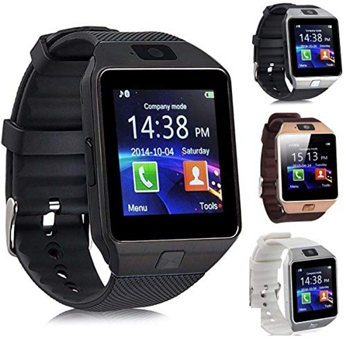 Product REDLEMON Smartwatch Reloj Inteligente con Cámara Y Chip SIM, Micro SD DZ09