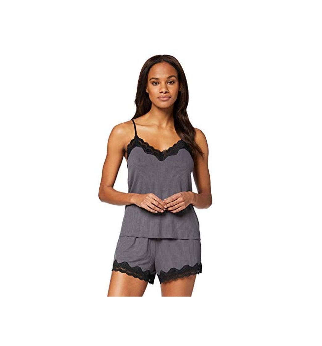 Productos Marca Amazon - Iris & Lilly Mono Mujer, Gris