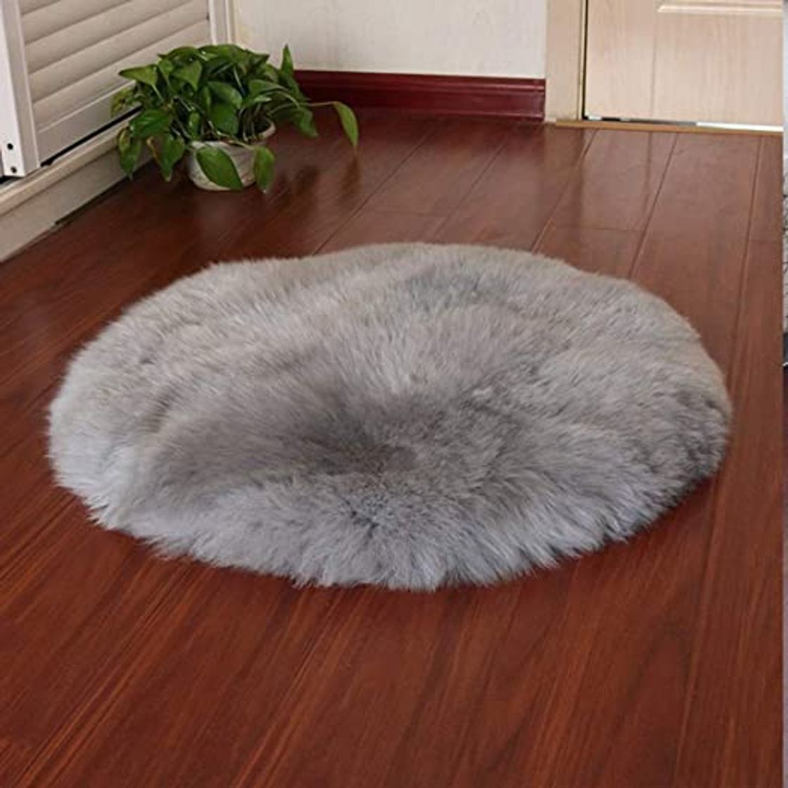 Social HEQUN Oveja de Piel sintética Felpudo Alfombra Antideslizante Lujosa Suave Lana Artificial