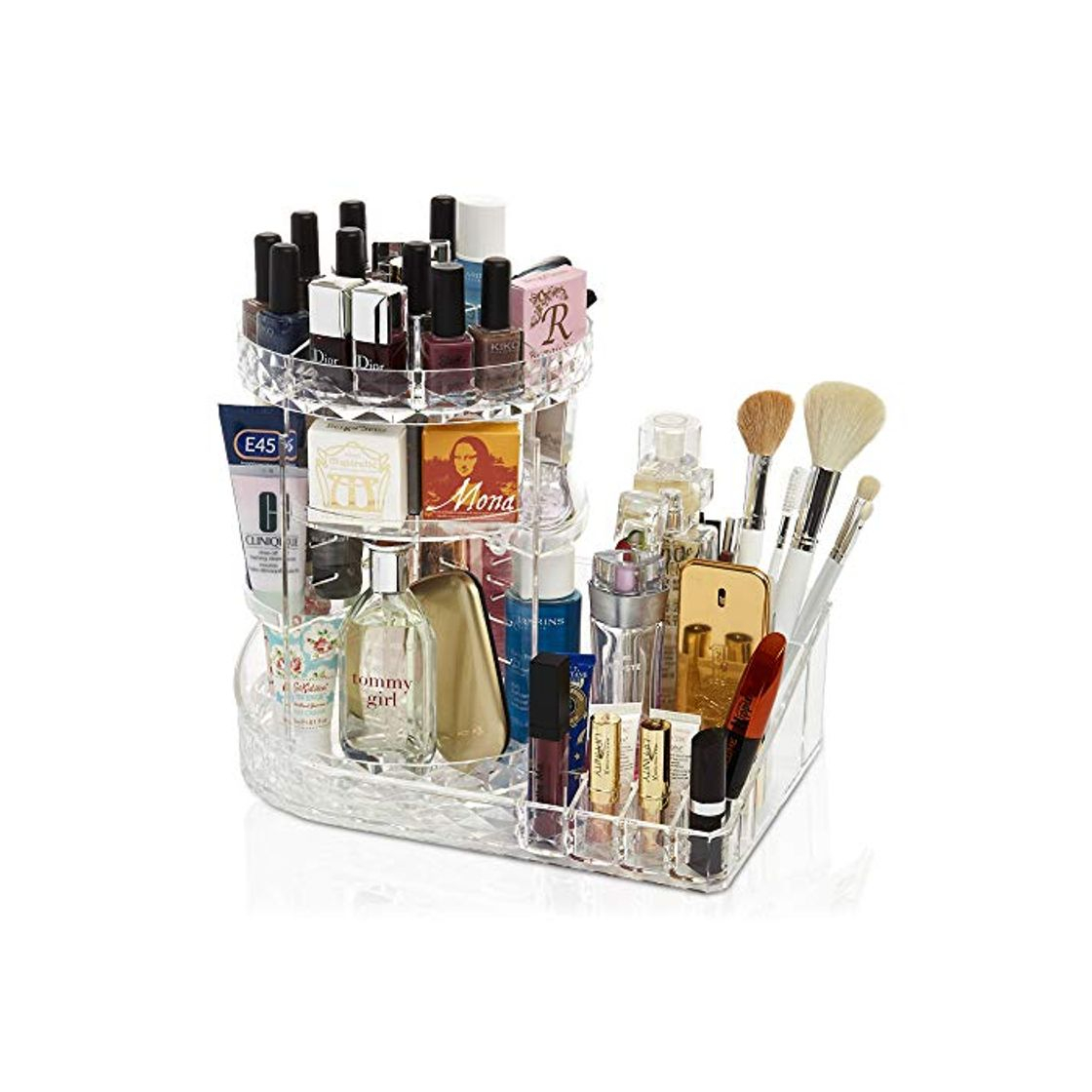 Electrónica DECO EXPRESS Organizador Giratorio Acrílico para Maquillaje Tamaño Grande para Almacenar Maquillaje