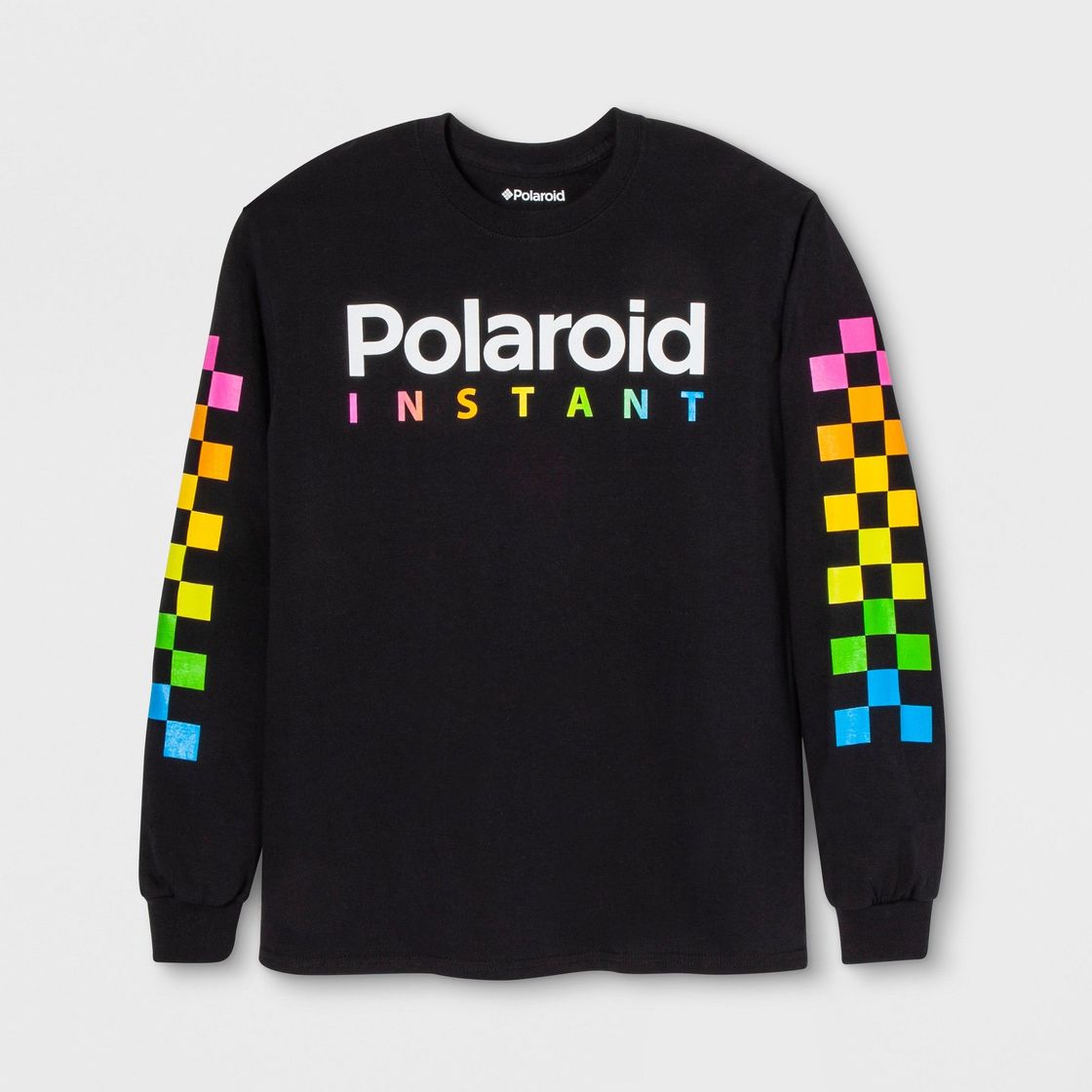 Fashion Polaroid Rainbow Logo Men's Sweatshirt