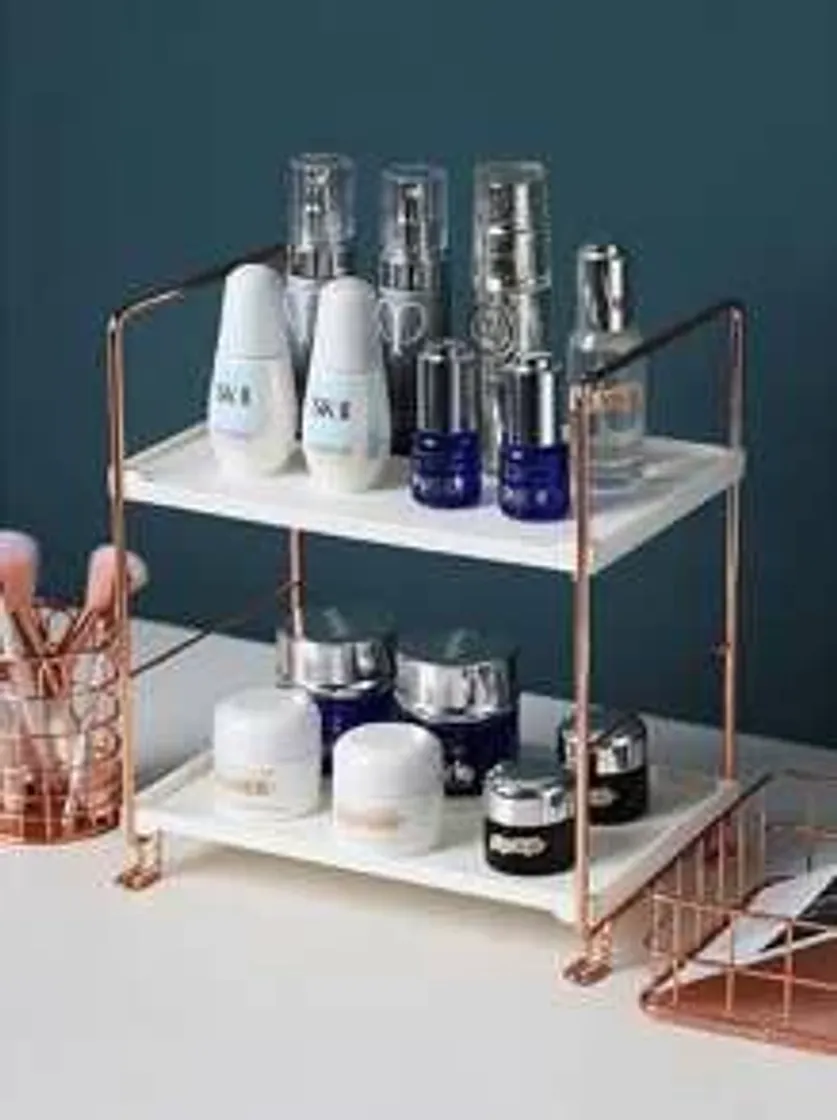 Products High-Polish Double Layer Cosmetic Storage Rack