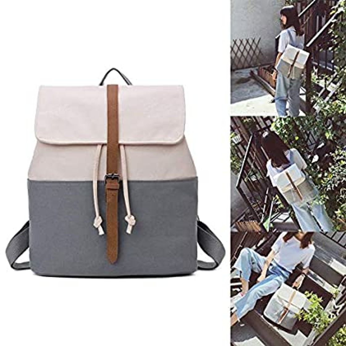 Social OneMoreT Mochila escolar de lona para adolescentes