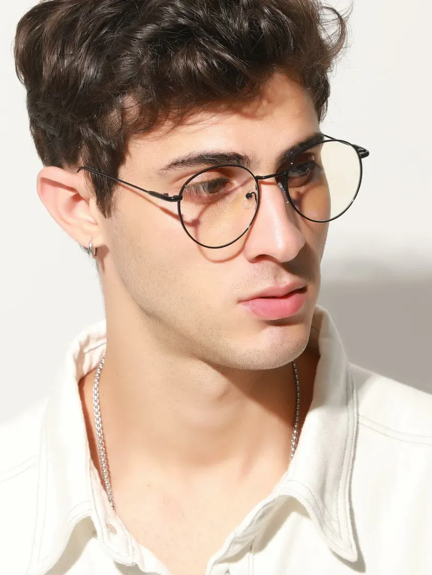 Fashion https://www.shein.com.mx/Men-Round-Frame-Glasses-p-1154933-c