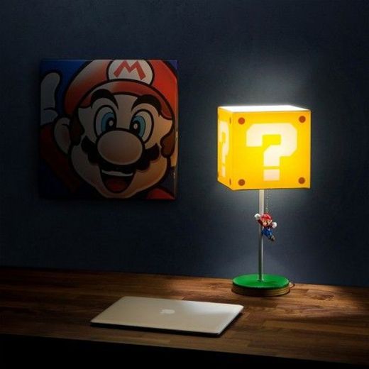 14" Nintendo Super Mario Block Table Lamp : Target