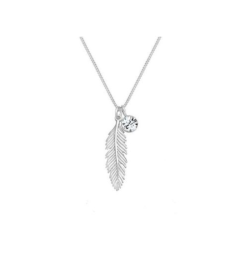 Elli Collares colgante boho de plumas para mujer