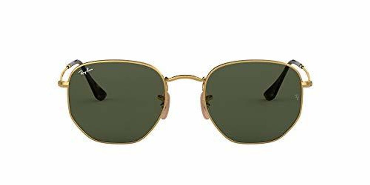 Social Ray-Ban Hexagonal Flat Lenses Gafas de Sol, Oro