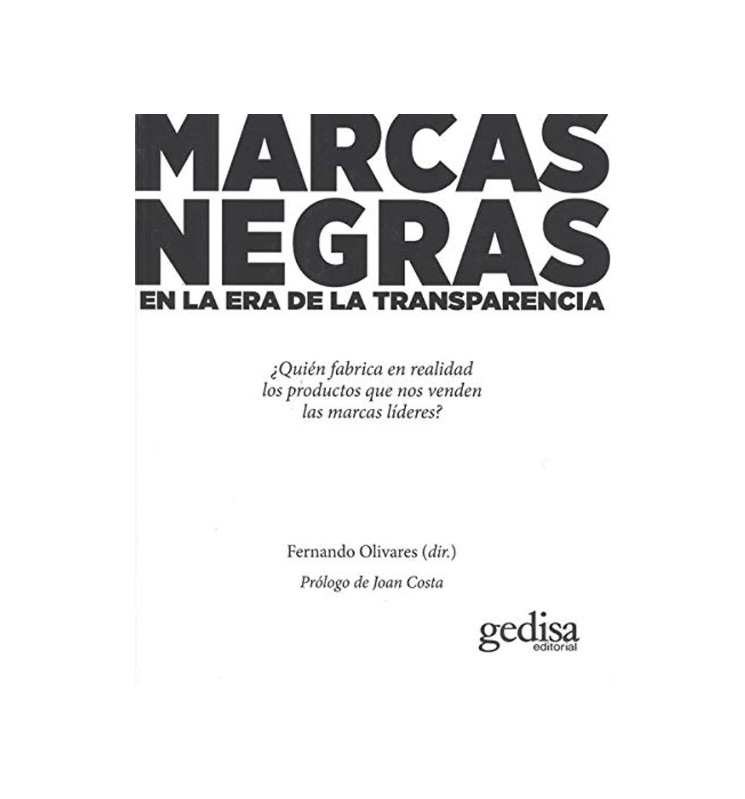 Libro Marcas negras. En la era de la transparencia