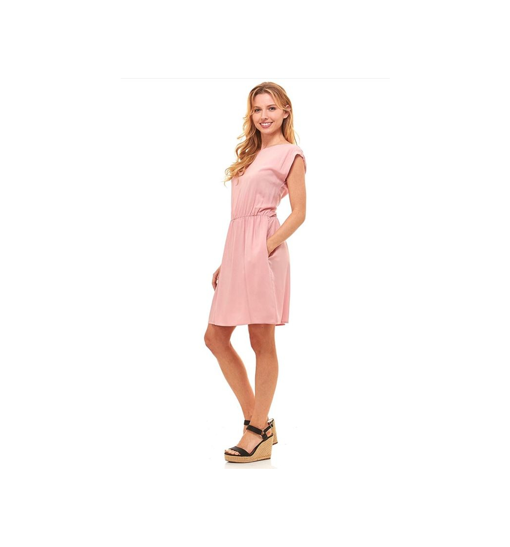 Fashion Vestido de verano para mujer – Floral sólido casual vestido 