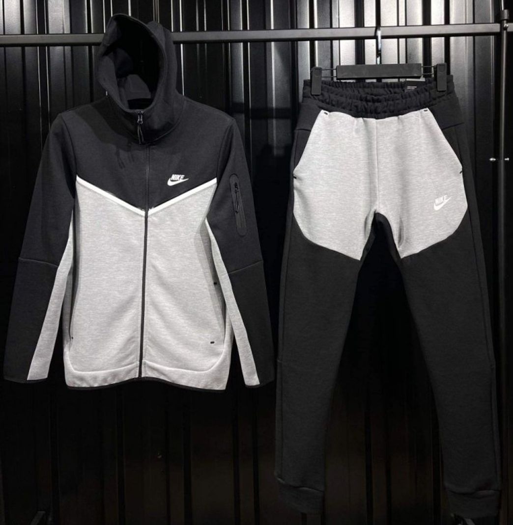 Fashion  Chandal Nike Tech Fleece Gris y Negro