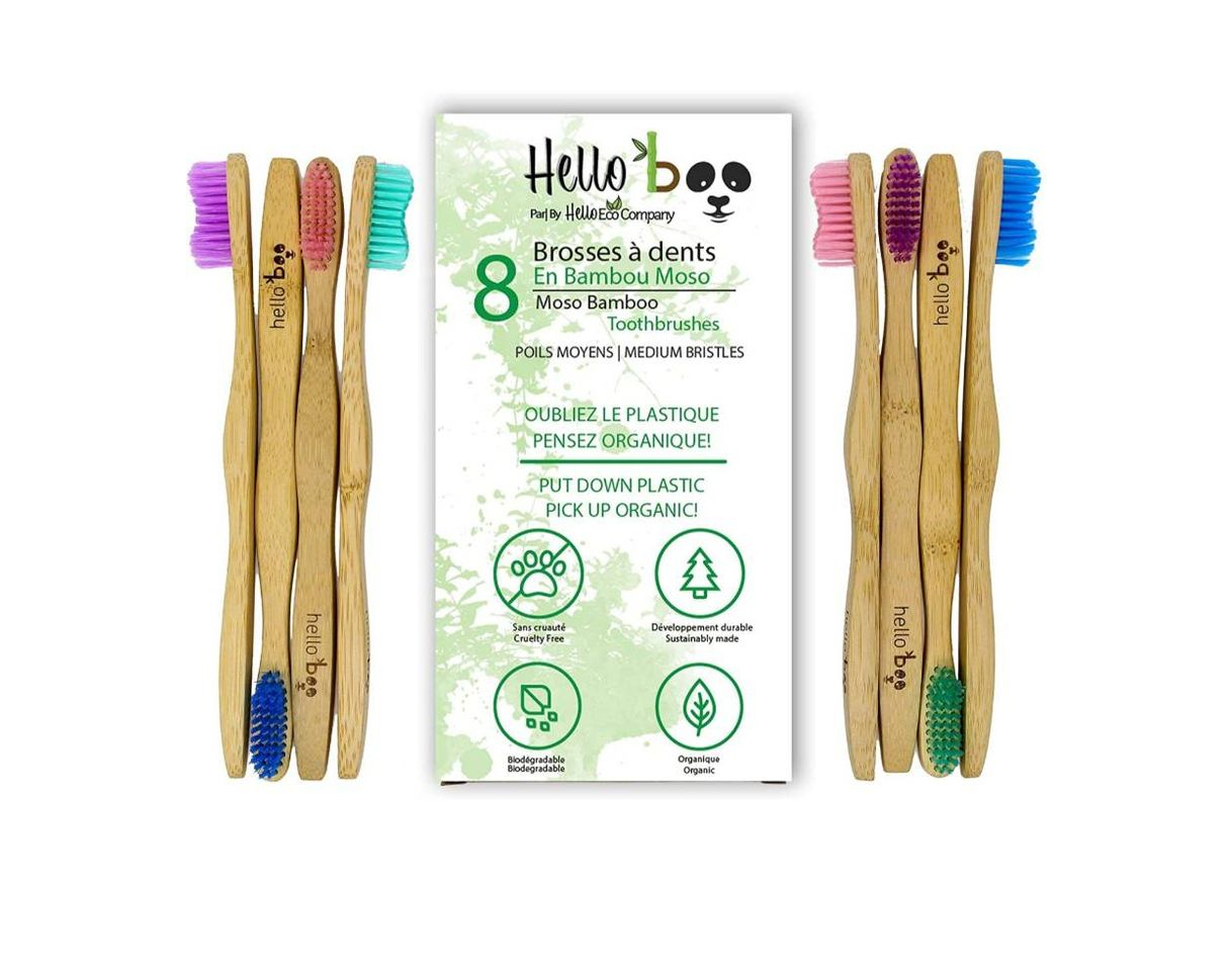 Producto Cepillo de dientes de bambú para adultos y adolescentes 