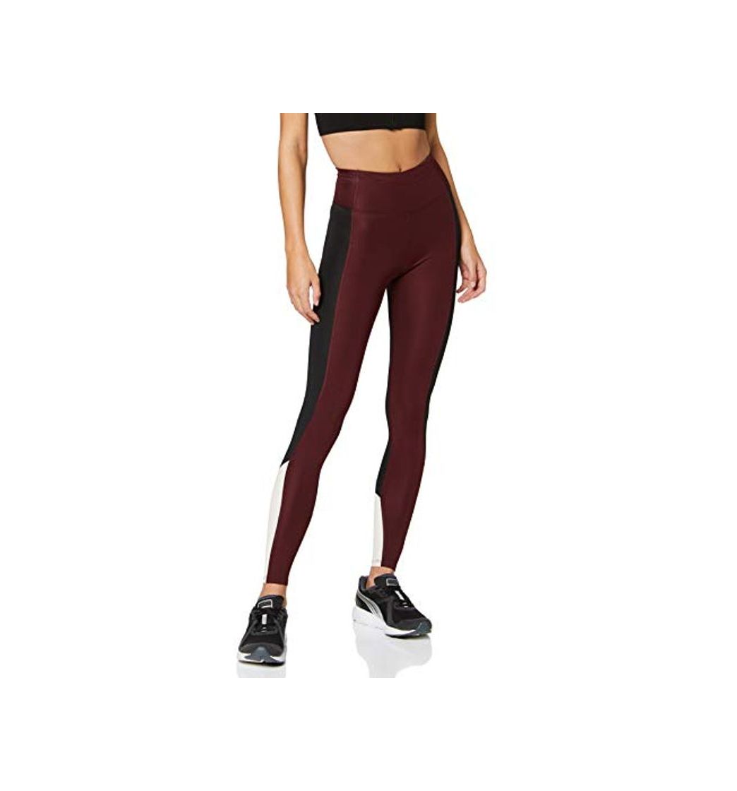 Moda Marca Amazon - AURIQUE Bal1042 - Mallas de Entrenamiento Mujer, Rojo