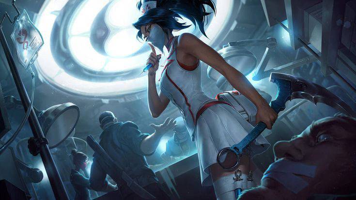 Videojuegos Akali enfermeira