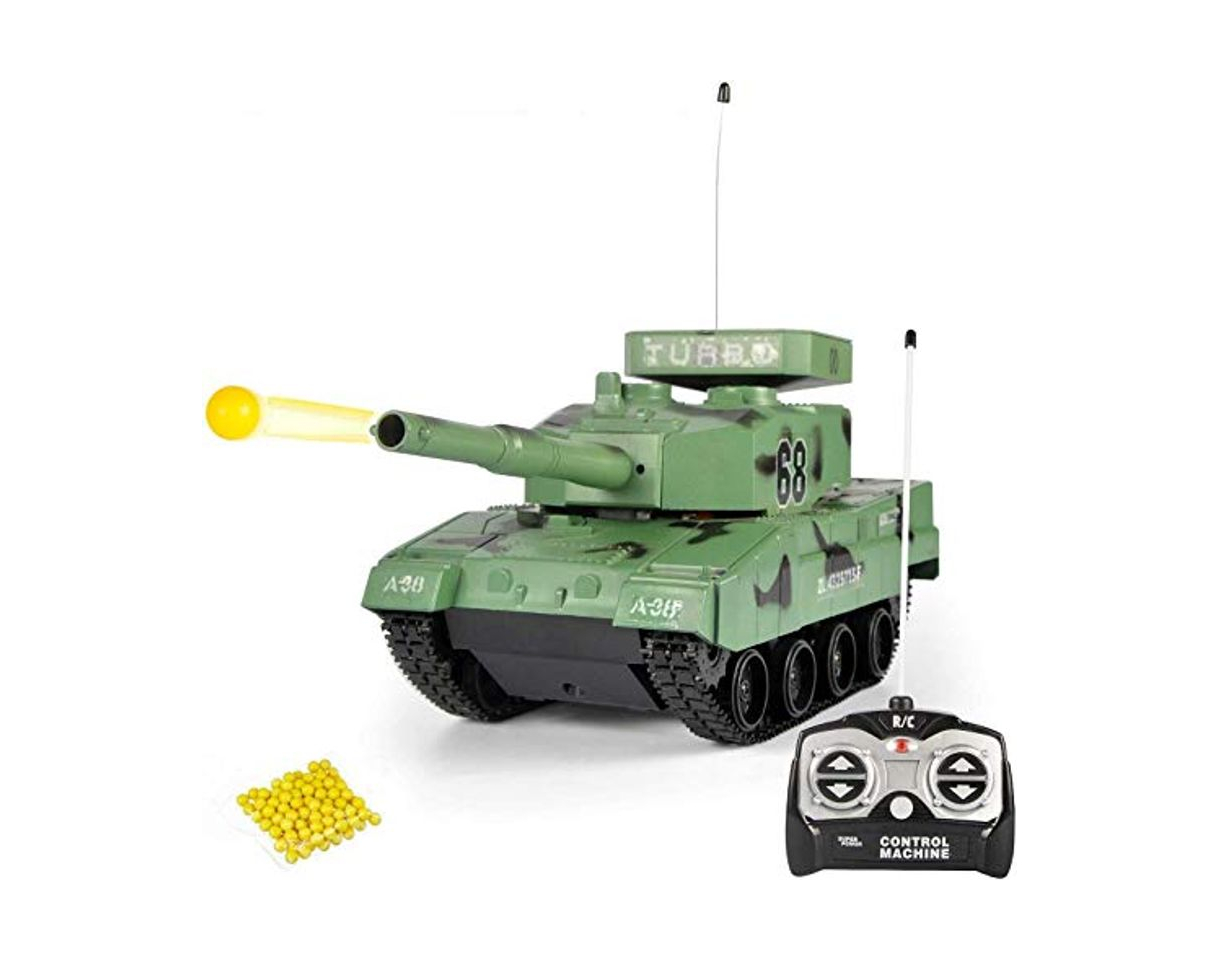 Product WANGCH Tanque de control remoto Carro de oruga Carro tanque de juguete Carga inalámbrica Juguete para niños Niño Control remoto eléctrico Tanque RC Radio Control remoto Tanque de combate militar Puede