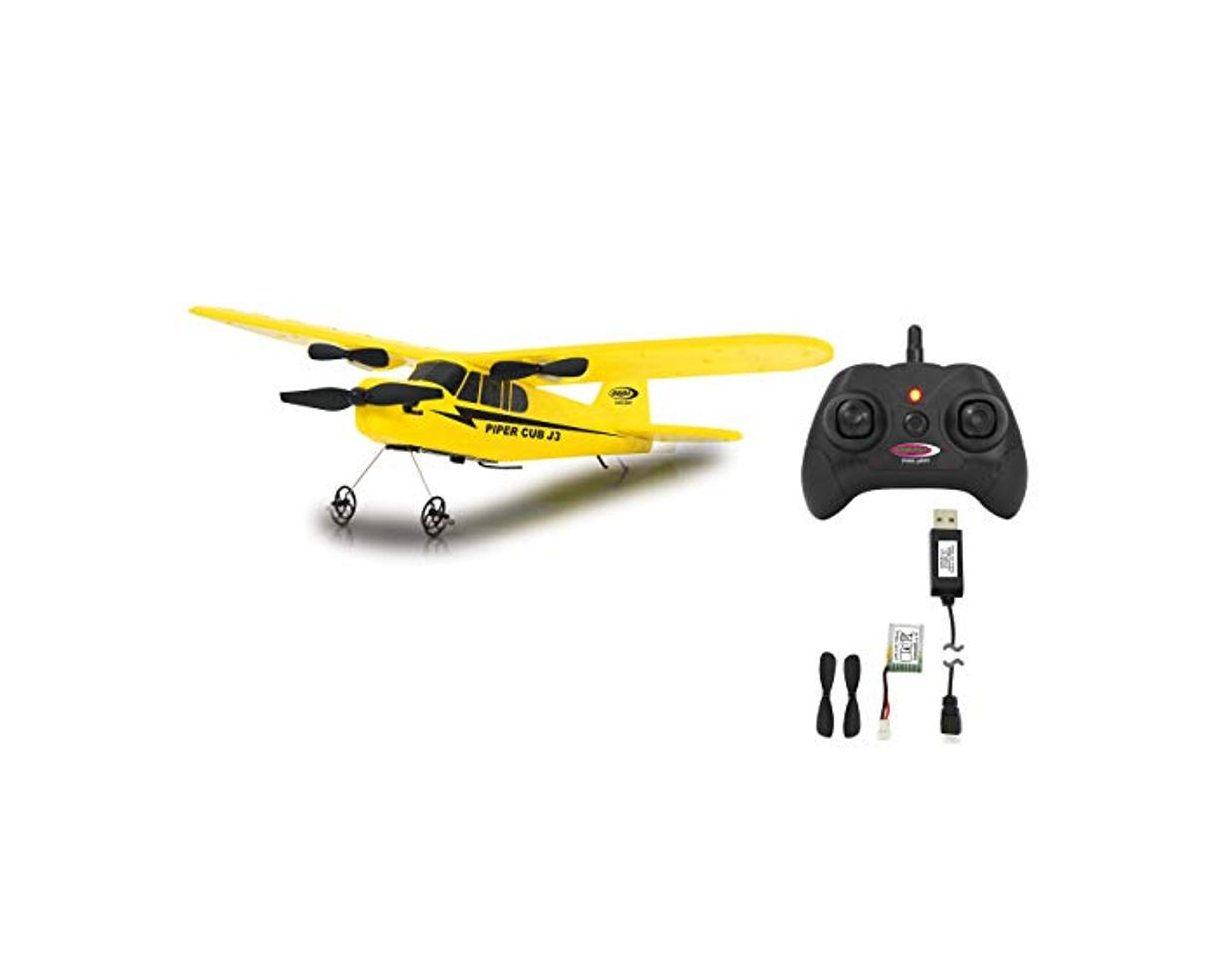 Producto Jamara 012302-Piper J3-Cub Avión 2CH Gyro 2,4G – Multijugador, Giróscopo, Microespuma súper