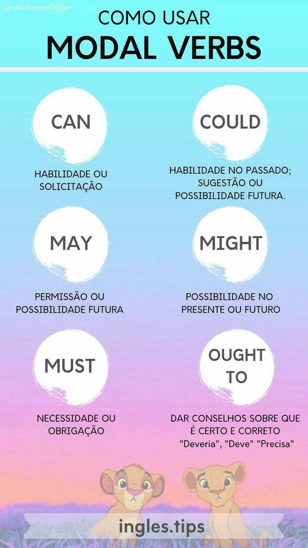 Fashion modal verbs