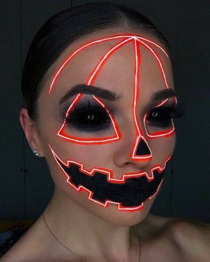 pumpkin halloween makeup