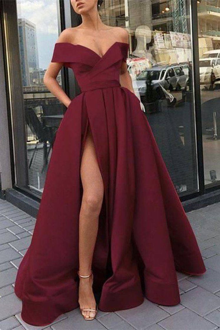 Moda Vestido Cor Vinho-Burguesa