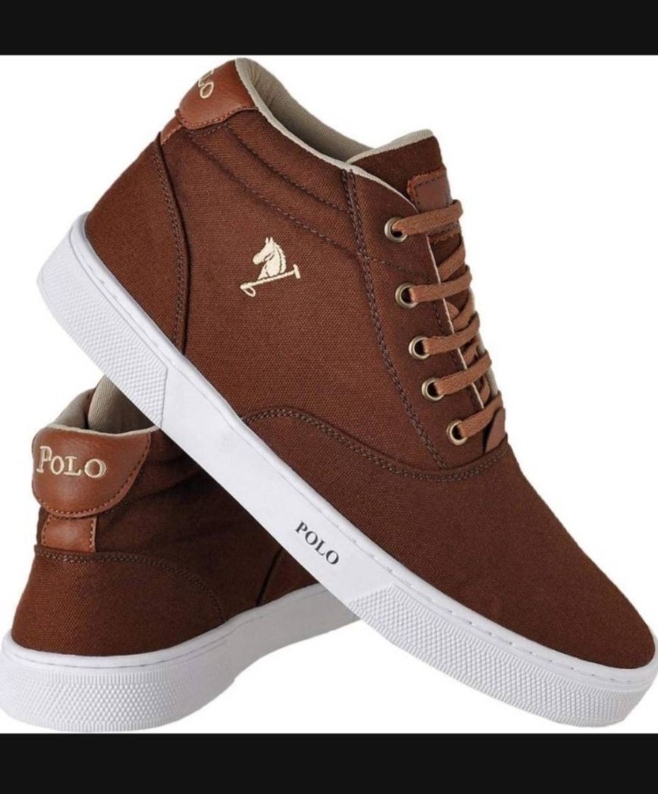 Fashion Tênis Botinha Polo Joy Masculino Cano Alto Casual Cadarço

