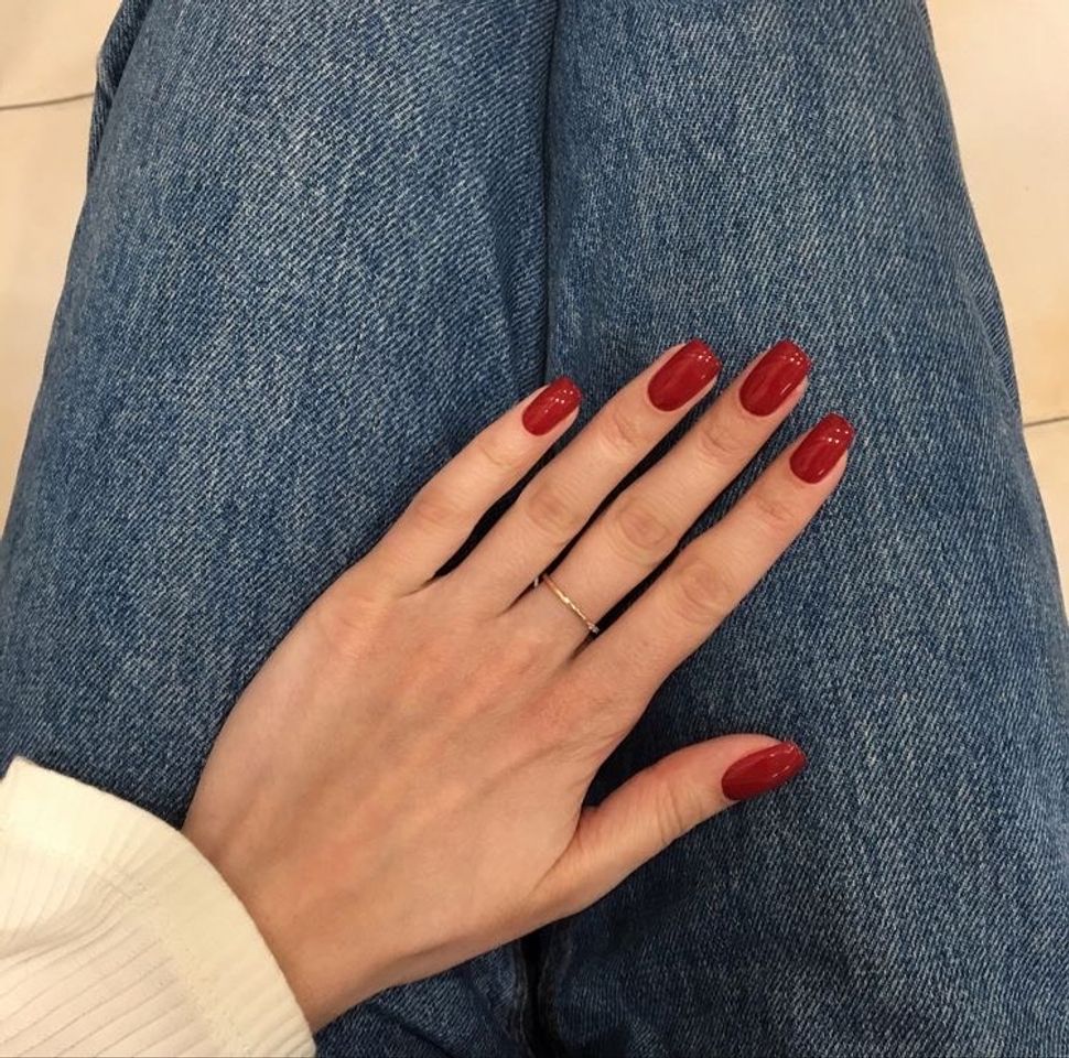 Fashion red nails 