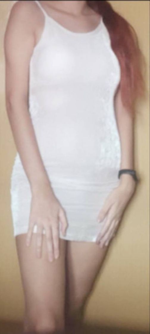 Moda 👗Vestido de veludo branco 