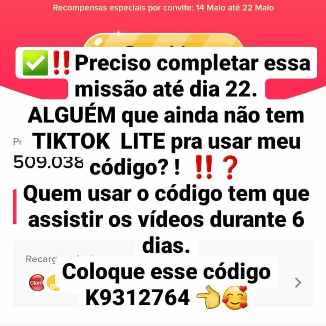 Moda VENHA GANHAR DINHEIRO COM TIKTOK LITE K9312764. 