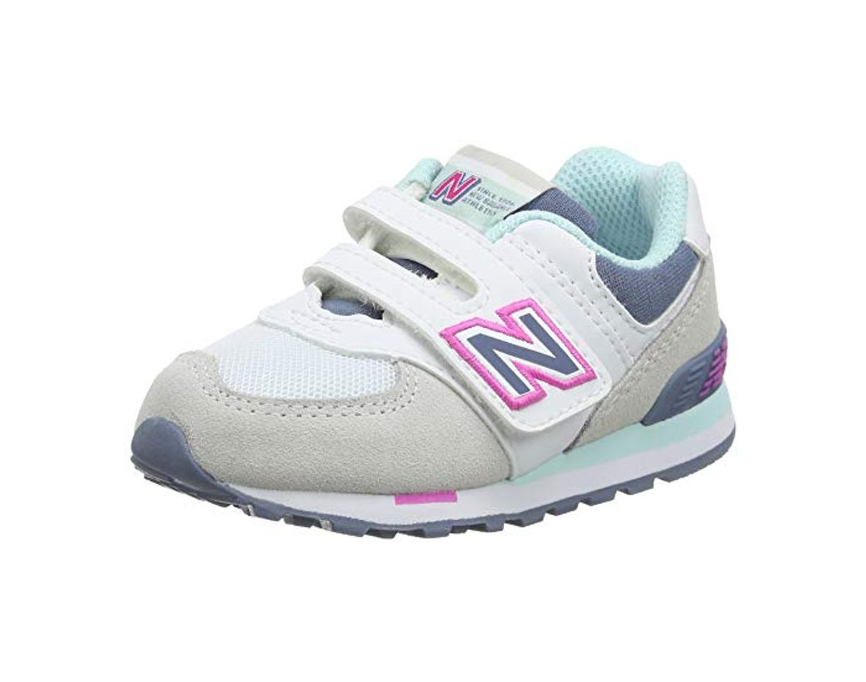 Fashion New Balance 574 IV574NLH Medium, Zapatillas Bebé-Niñas, Grey