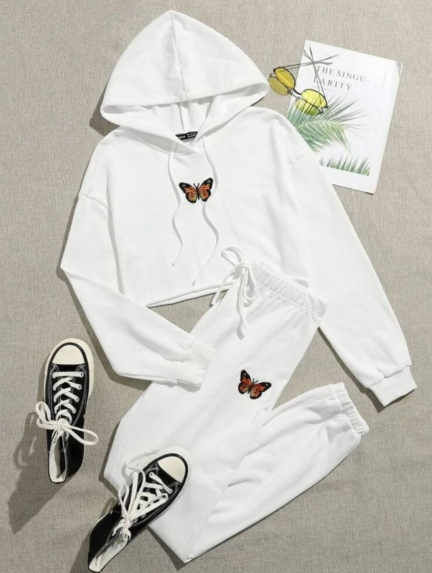 Fashion Conjunto de moletom animal - SHEIN 