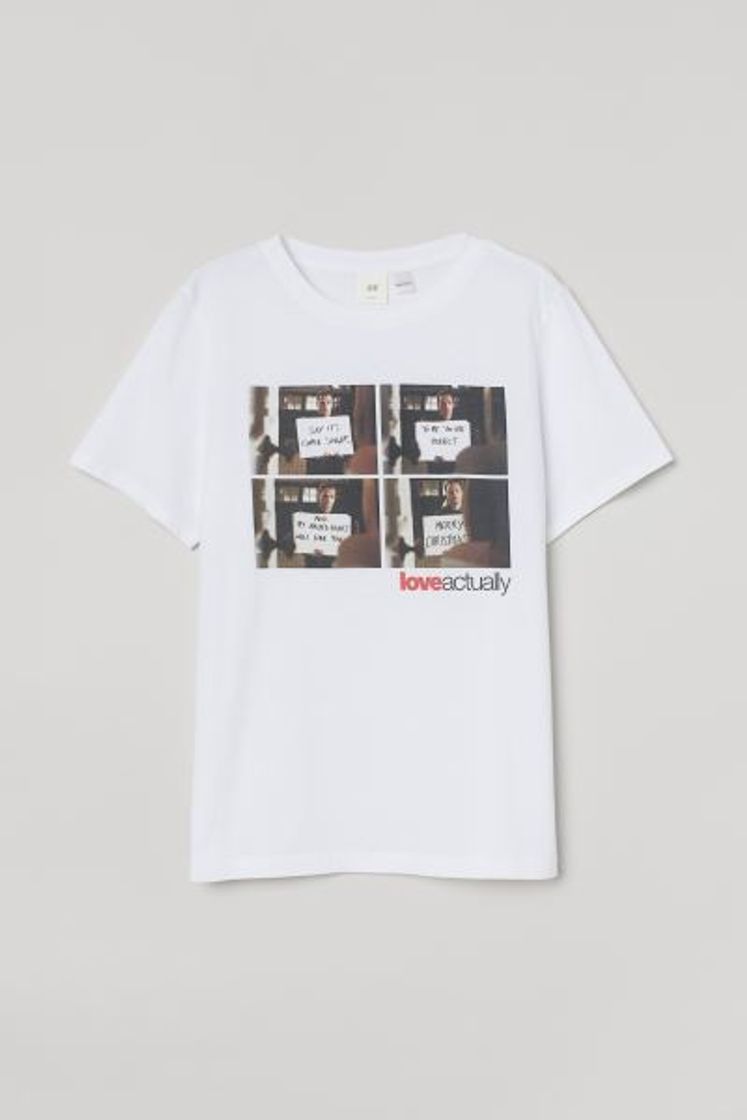 Moda Camiseta Love Actually H&M 