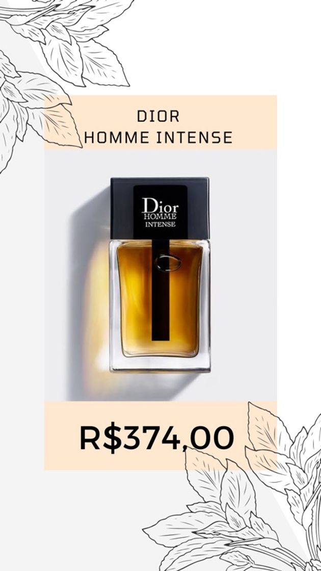 Moda Dior Homme Intense 