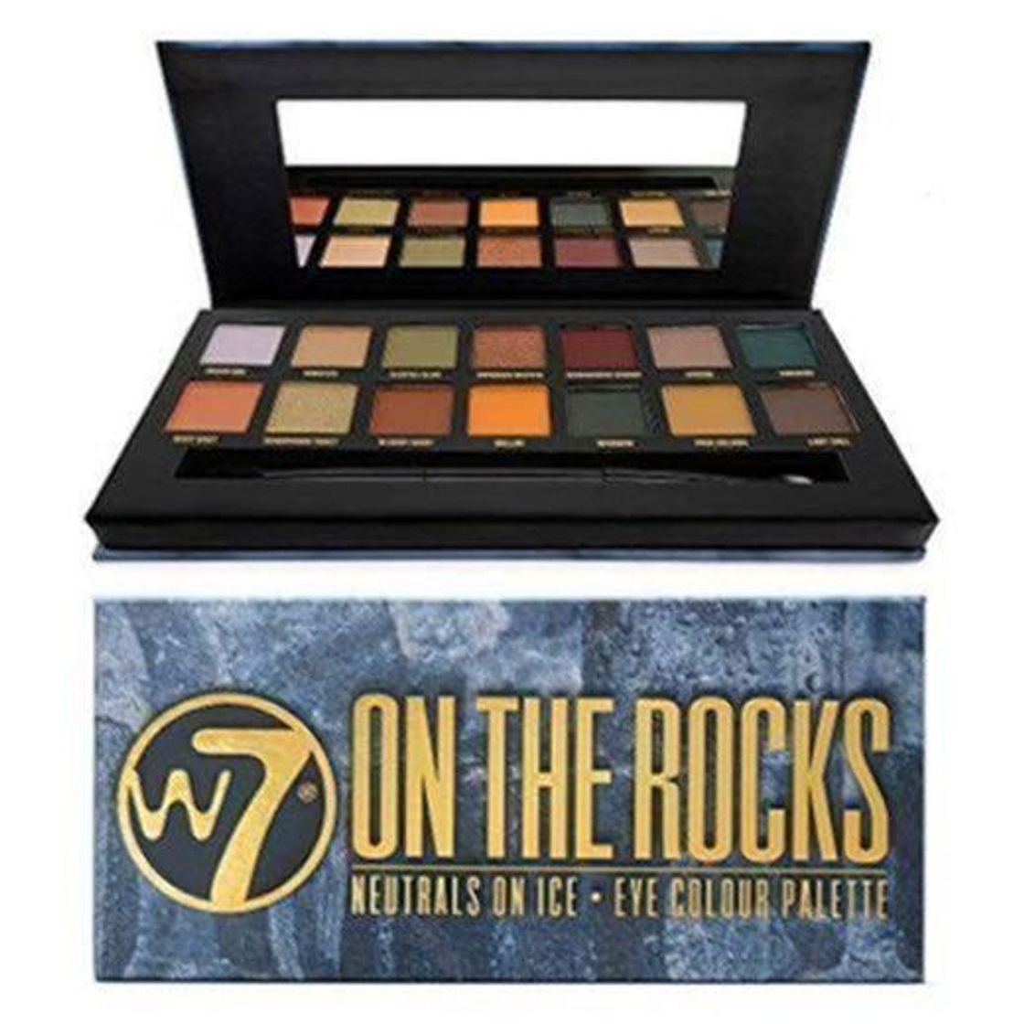 Beauty W7 En Las Rocas Naturals sobre hielo ojos paleta de colores