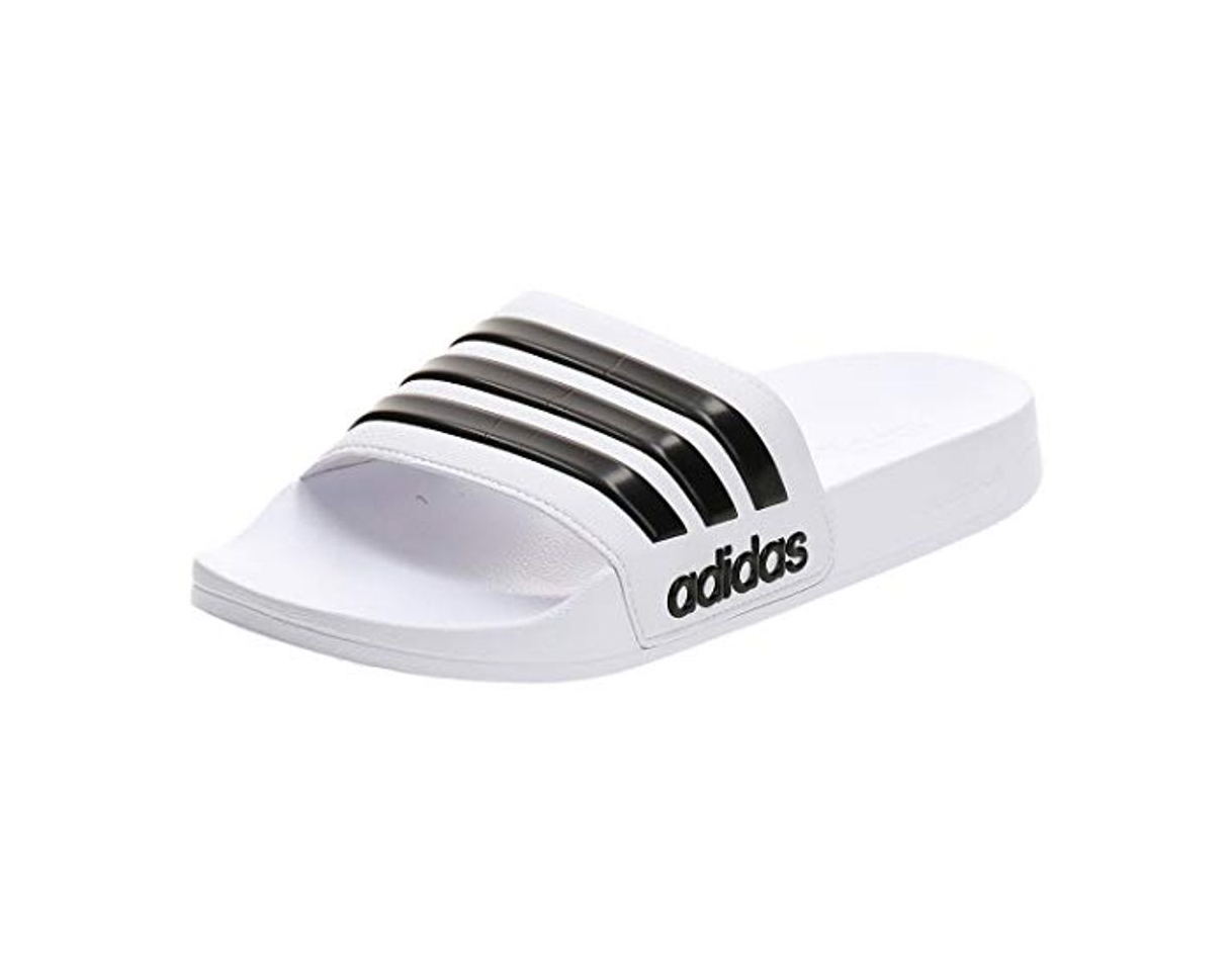 Social adidas Adilette Shower Chanclas Hombre, Blanco