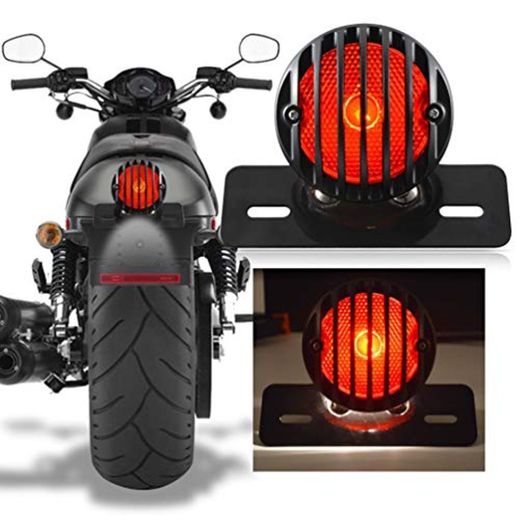 KATUR Luz de freno redonda para motocicleta