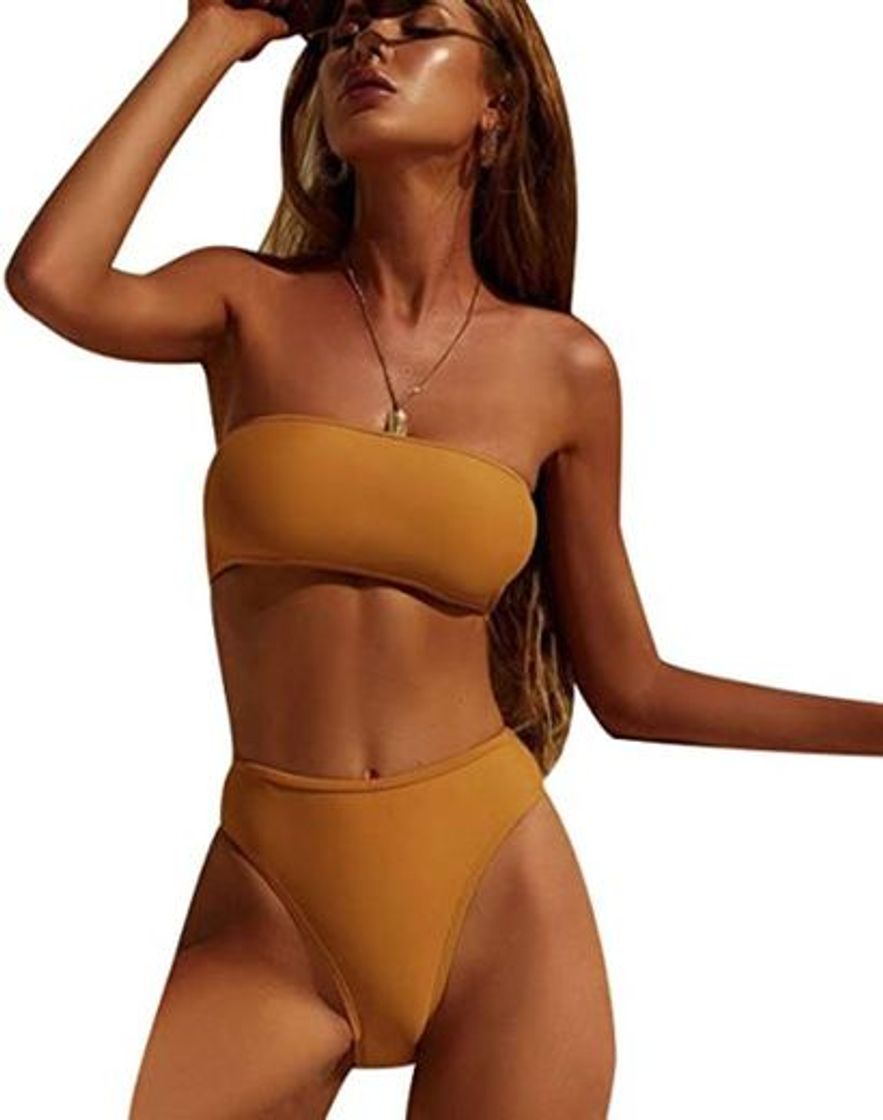 Moda Bikini de Volantes Triangulo Push Up Mujer Trajes de Baño Flores de Dos Piezas Biquini Brasileño Rayas Vikini Bikinis Brasileña Señora Bañador Piscina Playa Mujeres Bañadores Natacion Blanco Negro M