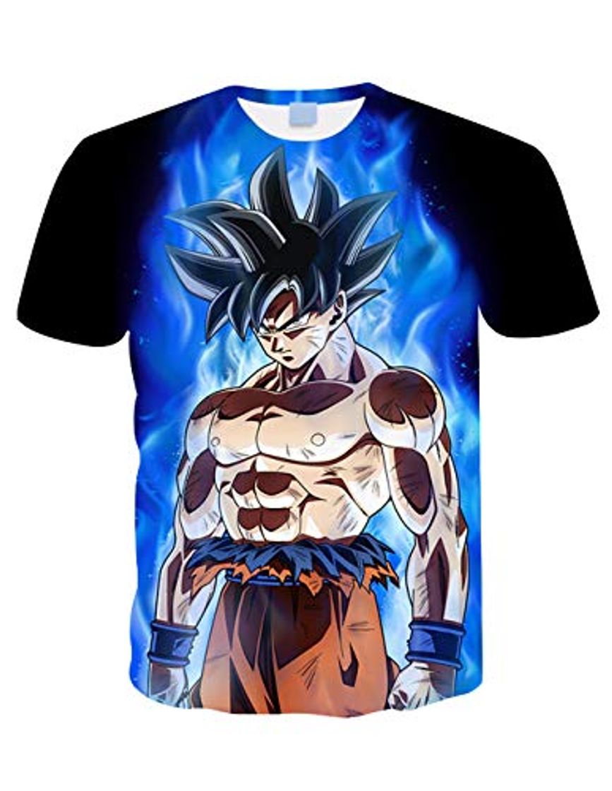 Moda Camiseta Dragon Ball Niño Unisex 3D Impresión Hombres Mujer Camisetas y Camisas