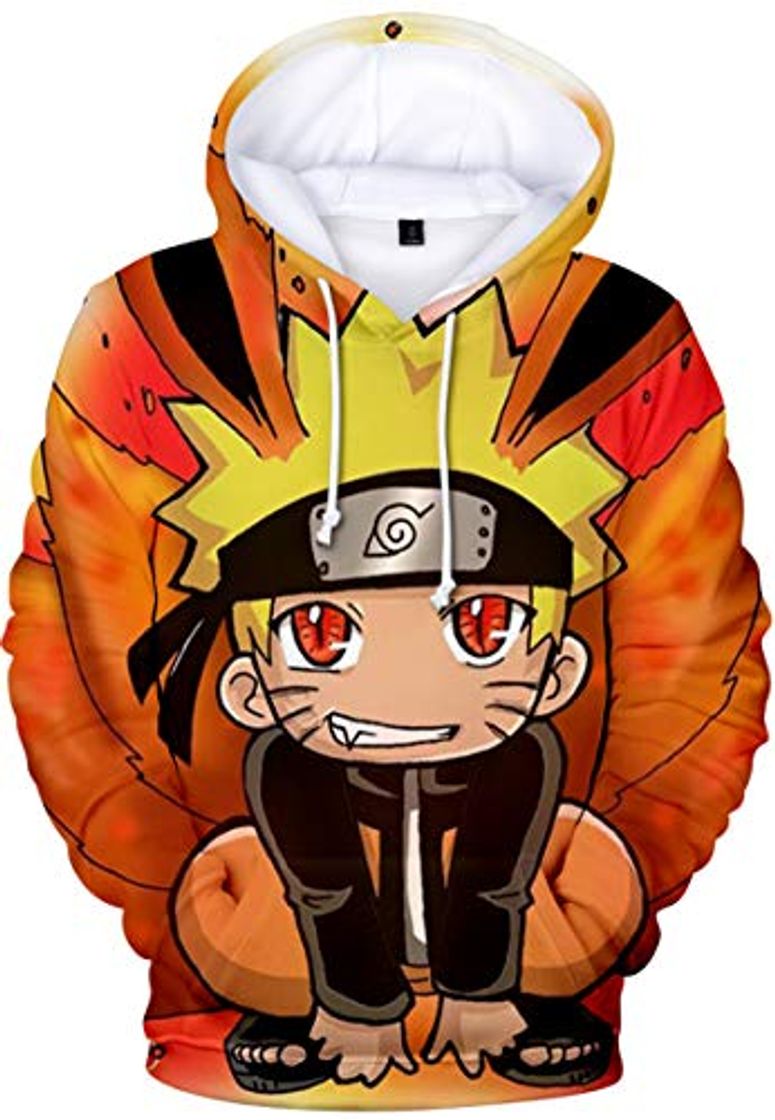 Fashion OLIPHEE Naruto 3D Fanáticos Impresión Anime Sudadera con Capucha Deportivo Sasuke Uzumaki