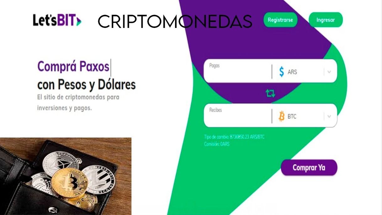 Moda Letsbit EXCHANGE de criptomonedas 