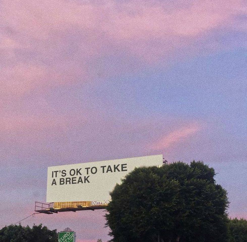 Moda It's okay to take a break