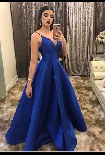 Vestido azul maravilhoso🦋