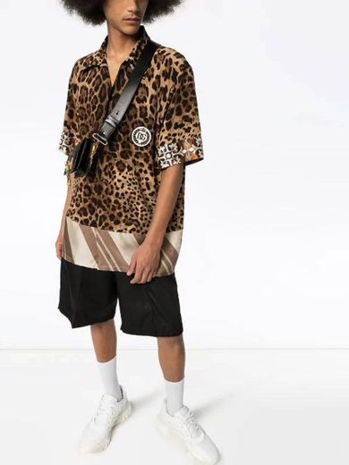 Dolce & Gabbana Camisa Com Estampa De Leopardo
