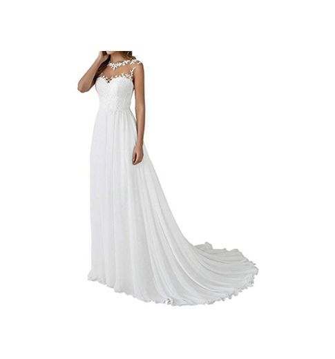 Cloverbridal - Vestido de boda para mujer